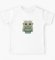 Star Eye Owl - Green 2 Kids Tee