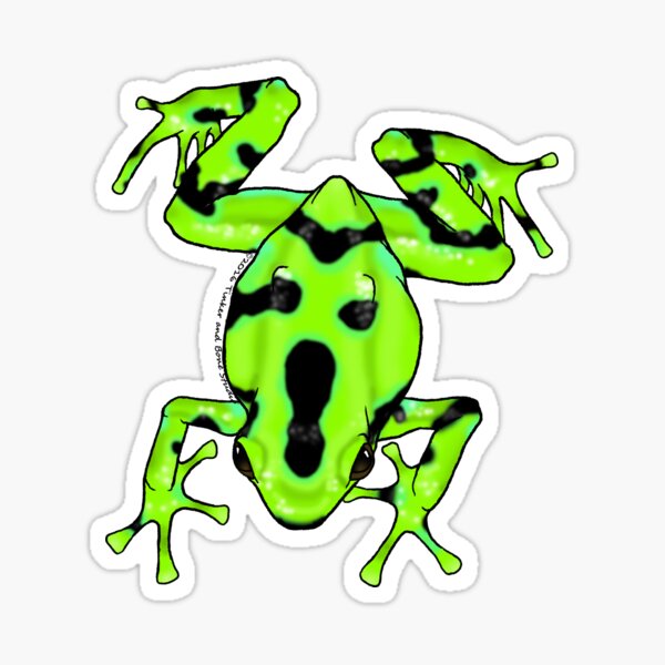 Item preview, Auratus Dart Frog, Green Phase designed and sold by TinkerandBone.