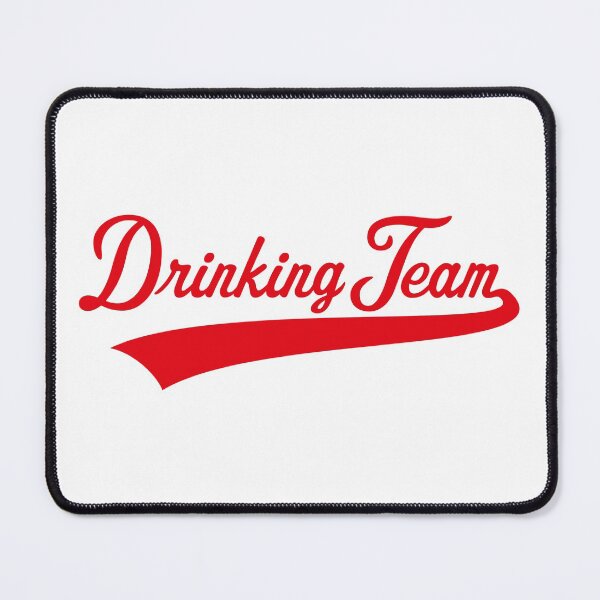 Item preview, Drinking Team Lettering (Beer / Alcohol / Red) designed and sold by MrFaulbaum.