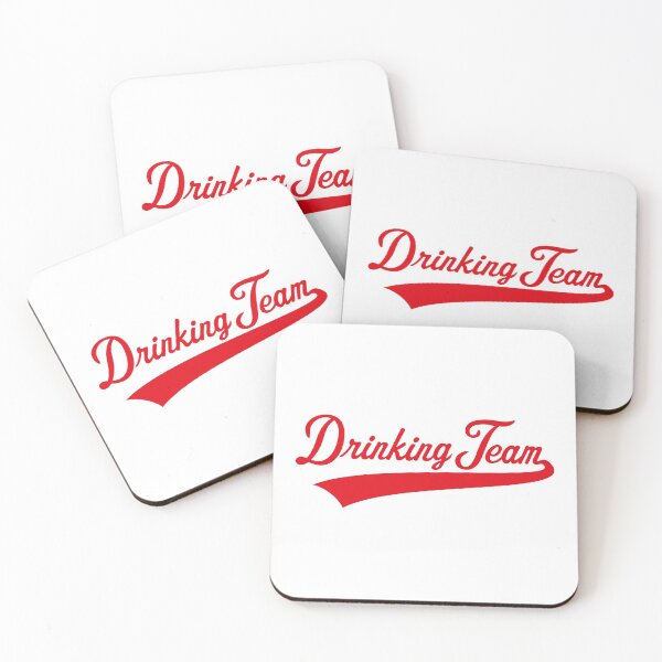 Item preview, Drinking Team Lettering (Beer / Alcohol / Red) designed and sold by MrFaulbaum.