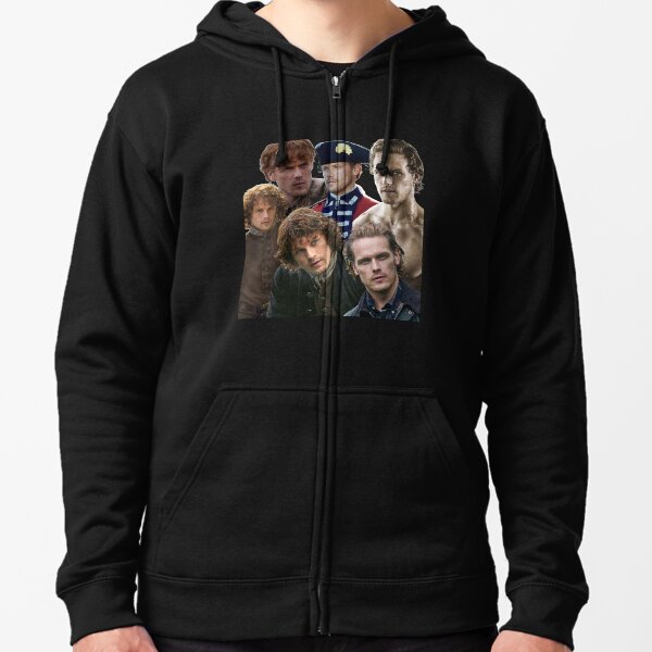 Gifts For Women Jamie Fraser -Sam Heughan Outlander Cool Gift Zipped Hoodie