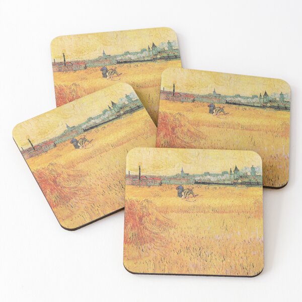Item preview, Campo de trigo con vista de Arles (1888) de Vincent Van Gogh designed and sold by Designedbysm.