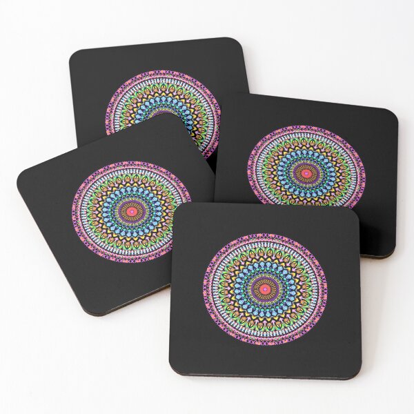 Item preview, Indian pink flower mandala designed and sold by Akashdigiart.