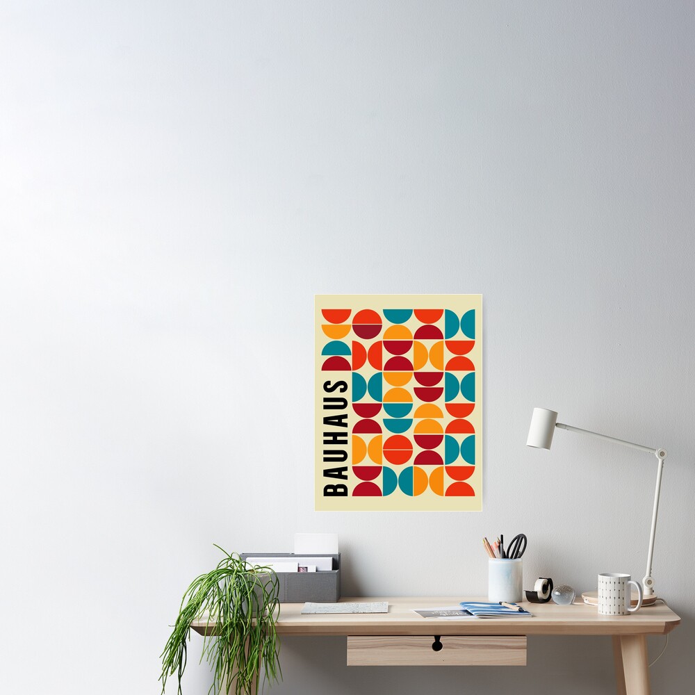 Bauhaus Geometric No1 Poster