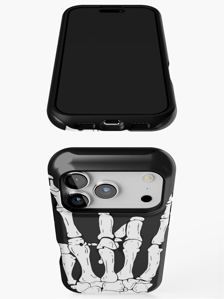 Thumbnail 3 of 4, iPhone Case, Skeleton Rocker Hand designed and sold by effydev.