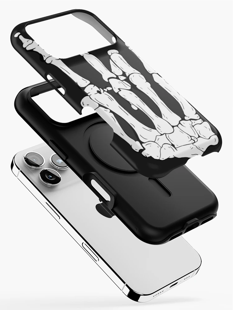 Thumbnail 2 of 4, iPhone Case, Skeleton Rocker Hand designed and sold by effydev.