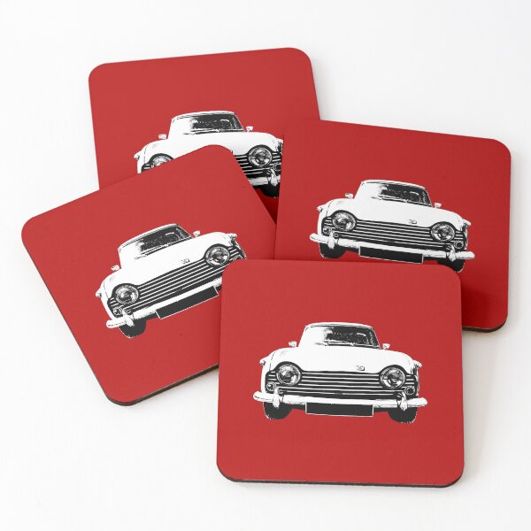 Item preview, Triumph TR5 1960s British classic car monoblock black and white designed and sold by soitwouldseem.