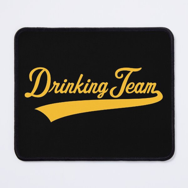 Item preview, Drinking Team Lettering (Beer / Alcohol / Gold) designed and sold by MrFaulbaum.