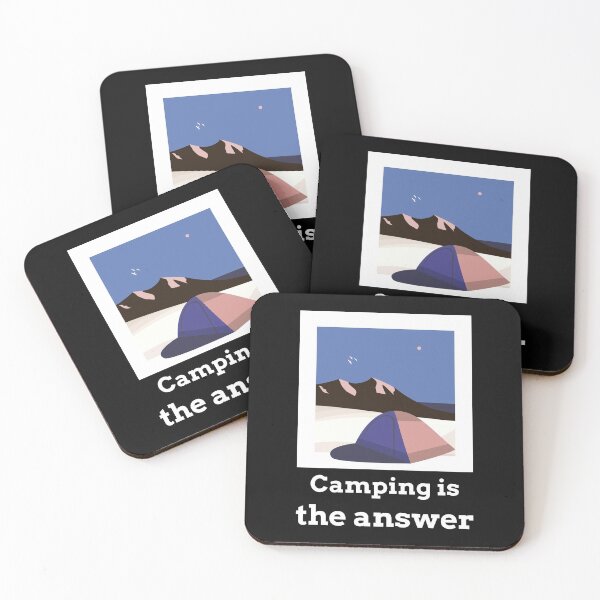 Item preview, Camping is the answer designed and sold by NoelNimmad.