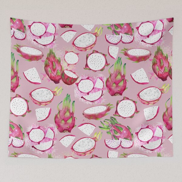 Item preview, Dragon fruit watercolor paint designed and sold by Emma Kunz.