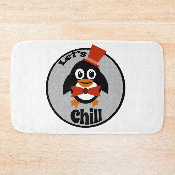 Item preview, Let's Chill Fancy Tophat Penguin designed and sold by MclaughlinGifts.
