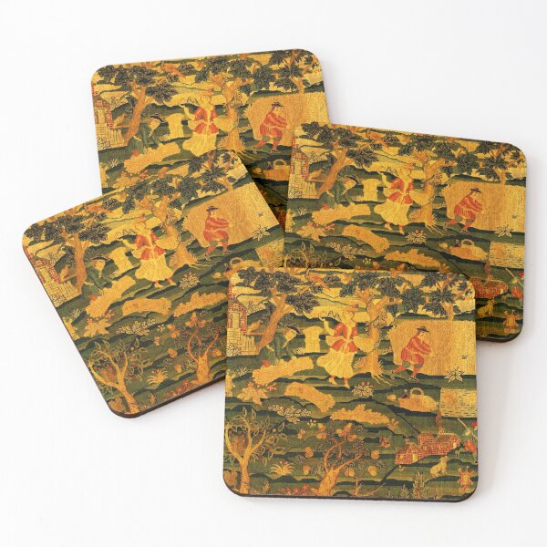 Item preview, Folk Art painting village life designed and sold by mythographiaart.