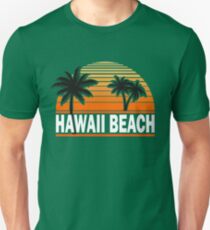 Hawaii Beach T-Shirt Hawaiian Paradise Beach Sun Sand TShirt Unisex T-Shirt