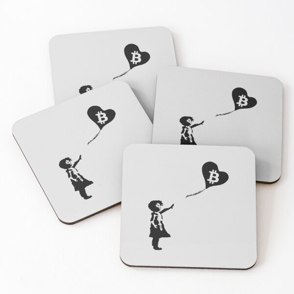 Item preview, Bitcoin Girl With Balloon I Crypto Asset Bitcoin designed and sold by Amazing Designs.