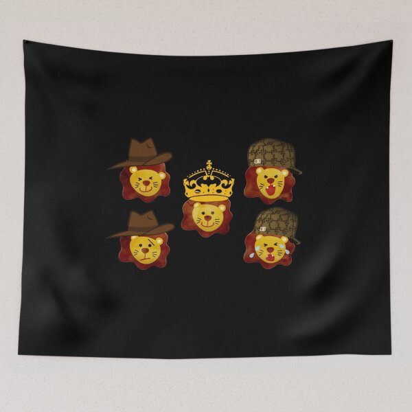 Item preview, Five lions pack, angry lion, crying lion, happy lion, lion King, king of the jungle, lion art Classi designed and sold by CristynfFiore.