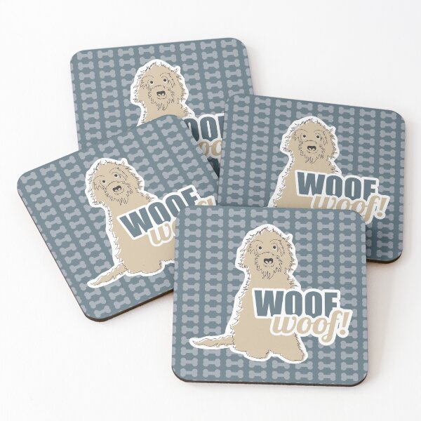 Item preview, Cockapoo Labradoodle Fluffy Dog Teddy WW Tan designed and sold by Claire Frame.