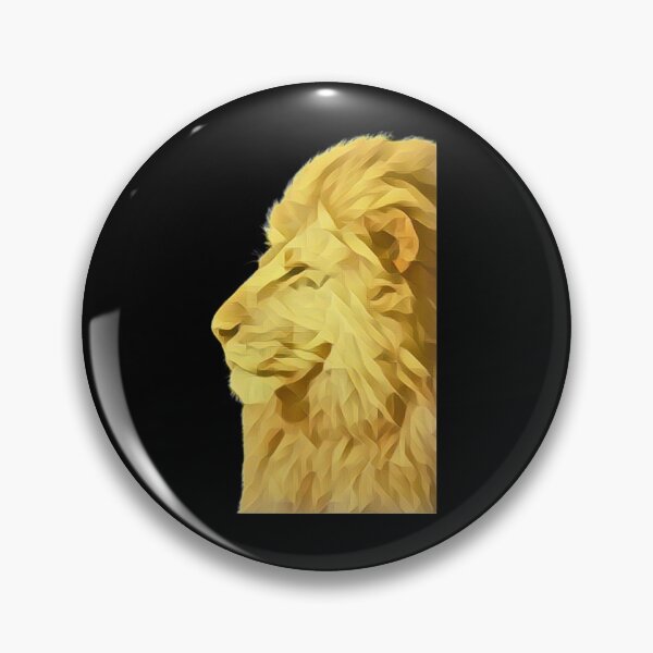 Item preview, Gold Art On Lion  Lion, king of the jungle Classic  designed and sold by CristynfFiore.