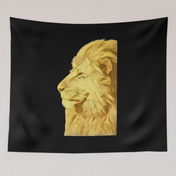 Item preview, Gold Art On Lion  Lion, king of the jungle Classic  designed and sold by CristynfFiore.