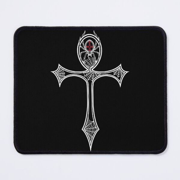 Item preview, Egyptian and Gothic Symbol Ankh With Cross Spider Goth designed and sold by FalkDania.