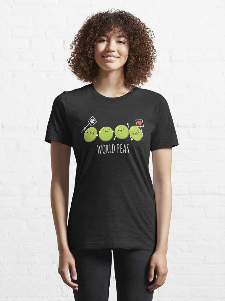 Discover Welterbsen vegan veganes Gemüse Erbsen T-Shirt