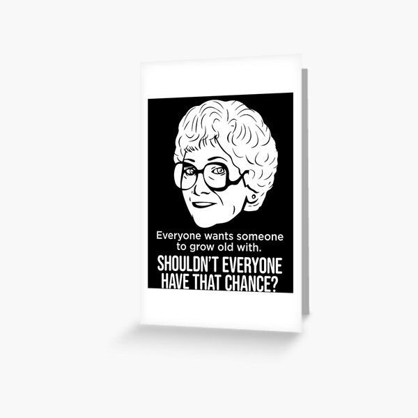 Golden Girls Valentine's Day Card Estelle Getty Sophia Petrillo Greeting  Cards Stay Golden TV 80s