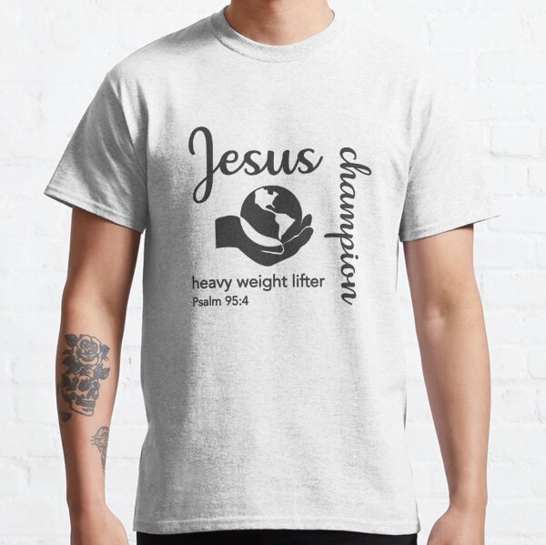 SuperPraise Lift for Jesus Weight Lifting Women T Shirt Grey / Small