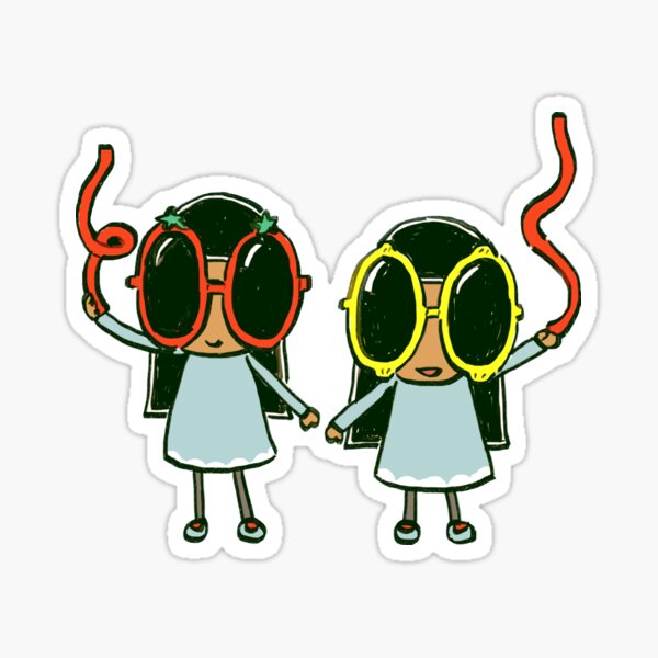 Item preview, I draw ribbon sisters / sarah and duck  designed and sold by RansRoom.