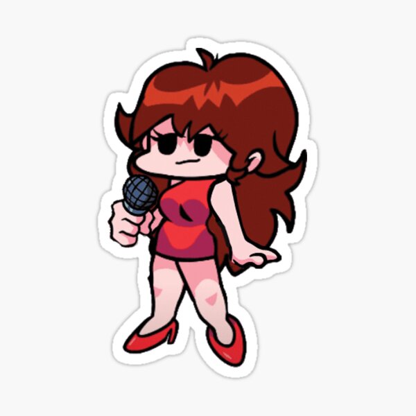 "Friday Night Funkin - Gf :)" Sticker By Meudya | Redbubble