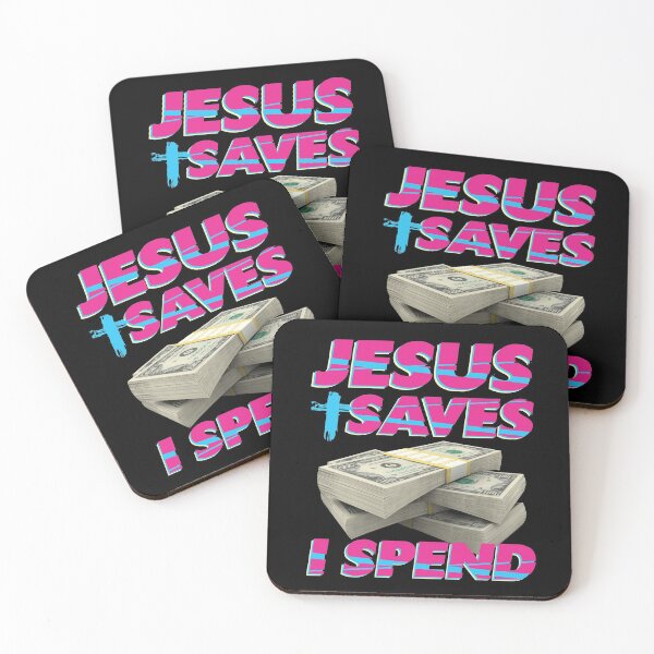 Item preview, Jesus saves I spend - Jesus lover - Jesus christ designed and sold by crazycollective.