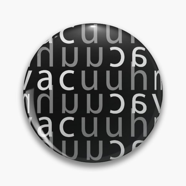 Item preview, typing 'vacuuhm' letters designed and sold by EF.