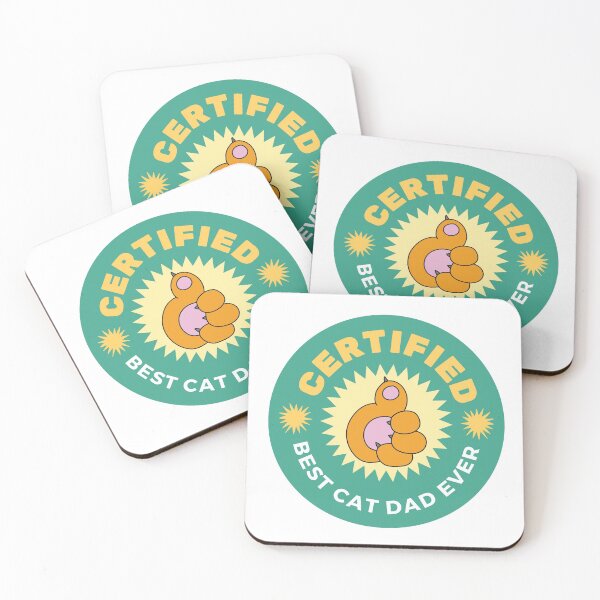 Item preview, Certified Best Cat Dad Ever | Cute Dad Quote designed and sold by mschubbybunny.