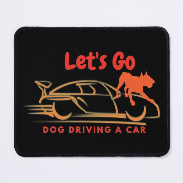 Item preview, Dog driving a car designed and sold by Kinkalow.