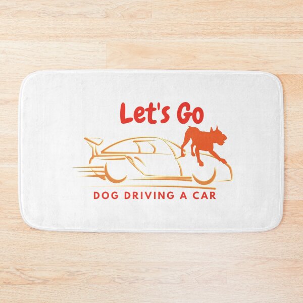 Item preview, Dog driving a car designed and sold by Kinkalow.