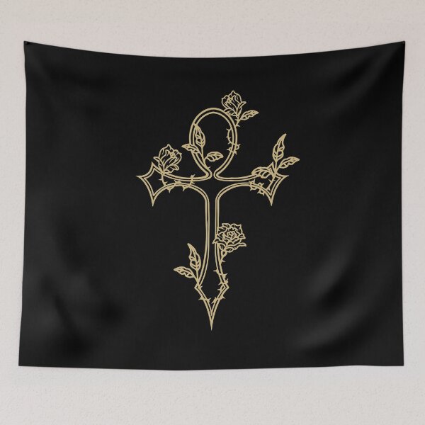 Item preview, Gothic and Egyptian Symbol Ankh with Roses Goth designed and sold by FalkDania.