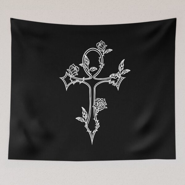 Item preview, Gothic and Egyptian Ankh Symbol with Roses Goth designed and sold by FalkDania.