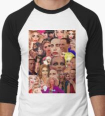 Alyssa Edwards Collage Men's Baseball ¾ T-Shirt