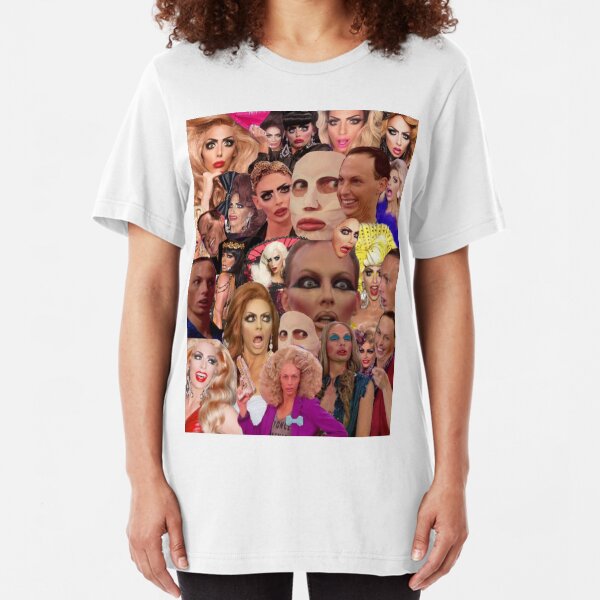Alyssa Edwards Collage Slim Fit T-Shirt