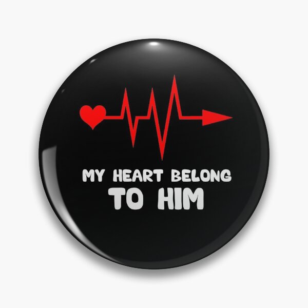 Item preview, My Heart Belongs To Him, Funny Valentines Day Gift For Couple designed and sold by AMINE  ★★★★★.