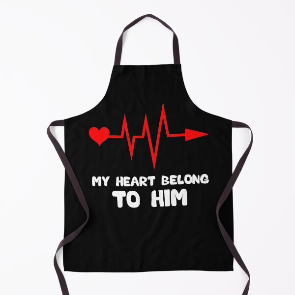 Item preview, My Heart Belongs To Him, Funny Valentines Day Gift For Couple designed and sold by AMINE ★★★★★.