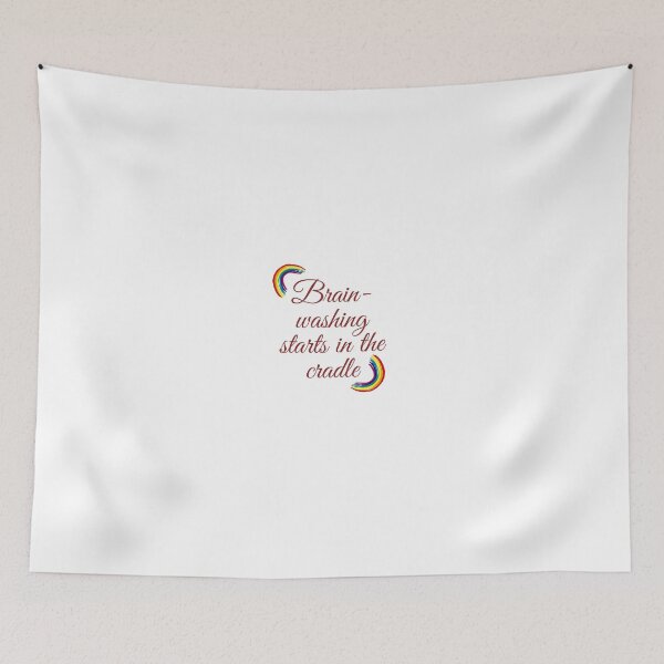 Item preview, “Brain-washing starts in the cradle.” designed and sold by storeAN.