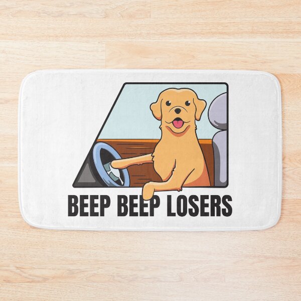Item preview, Beep Beep Losers - Funny Dog Driving a Car Golden Retriever Driving designed and sold by thecatcouch.