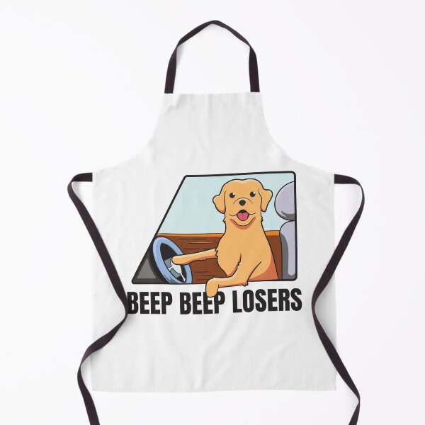 Item preview, Beep Beep Losers - Funny Dog Driving a Car Golden Retriever Driving designed and sold by thecatcouch.