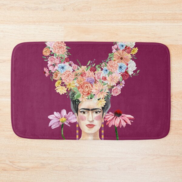 Item preview, Frida Kahlo Watercolor Portrait - Flowers Head III designed and sold by Naturalist Prints.