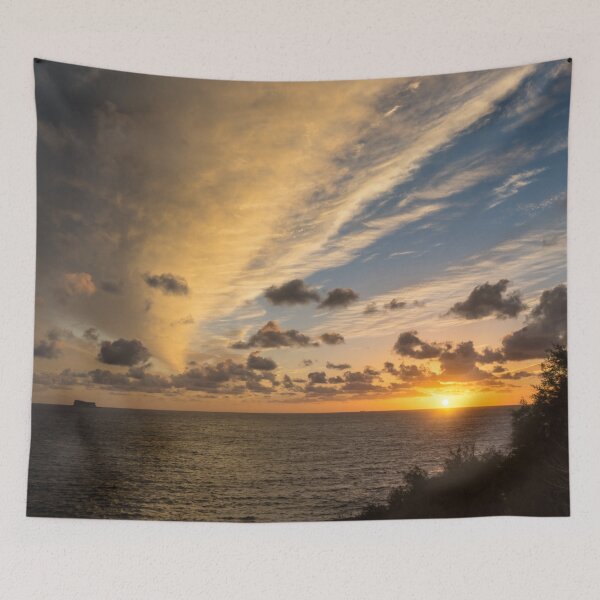 Item preview, Multilayered Multicolored Cloudcover - Southern Malta Seaside Sunset designed and sold by Georgia Mizuleva.