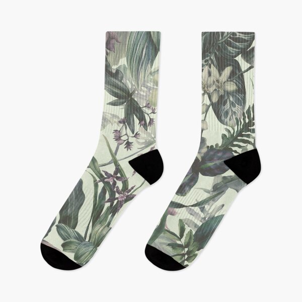 Item preview,  Pastel Tropical Vintage Botanical Pattern. Flowers and Leaves Abstract designed and sold by silviaol.