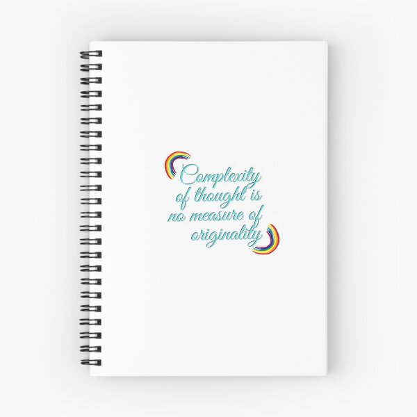 Item preview, "Complexity of thought is no measure of originality" designed and sold by storeAN.