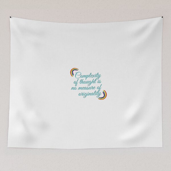 Item preview, "Complexity of thought is no measure of originality" designed and sold by storeAN.