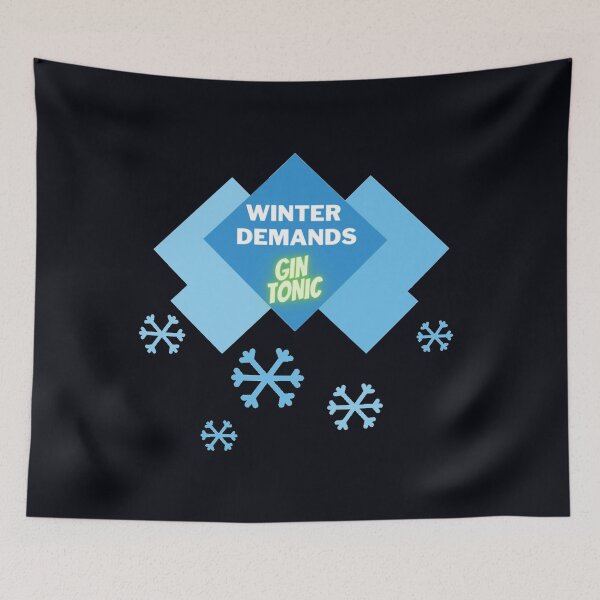 Item preview, Winter Demands Gin Tonic designed and sold by Doodlehub.