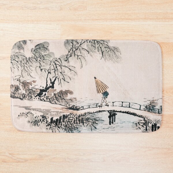 Item preview, Digital remix of a man crossing the bridge by Kono Bairei designed and sold by ramazis.