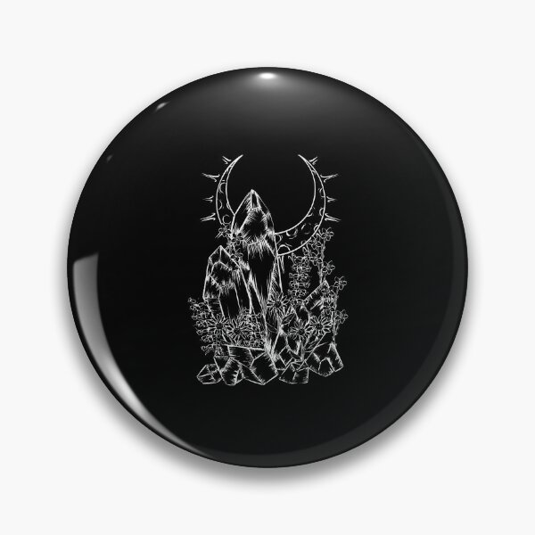 Item preview, Witchy Crystals Flowers Moon Goth Punk designed and sold by FalkDania.